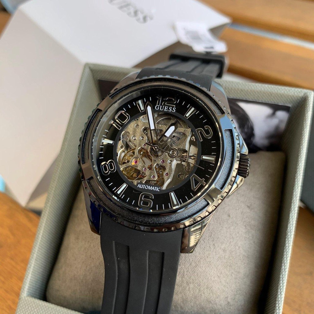 Guess discount skeleton watch