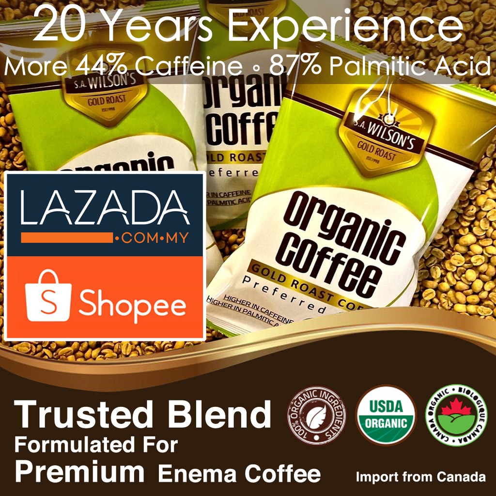 SA WILSON COFFEE / ORGANIC ENEMA COFFEE / COFFEE ENEMA / 灌肠咖啡 / 排毒 / 瘦身 ...