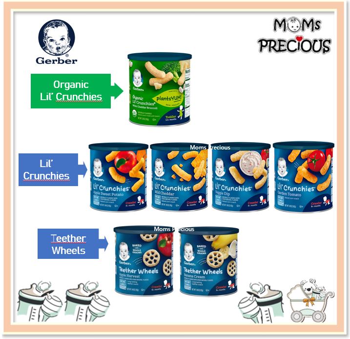 Gerber Lil' Crunchies / Teether Wheels, 1.48oz (42g) Shopee Malaysia