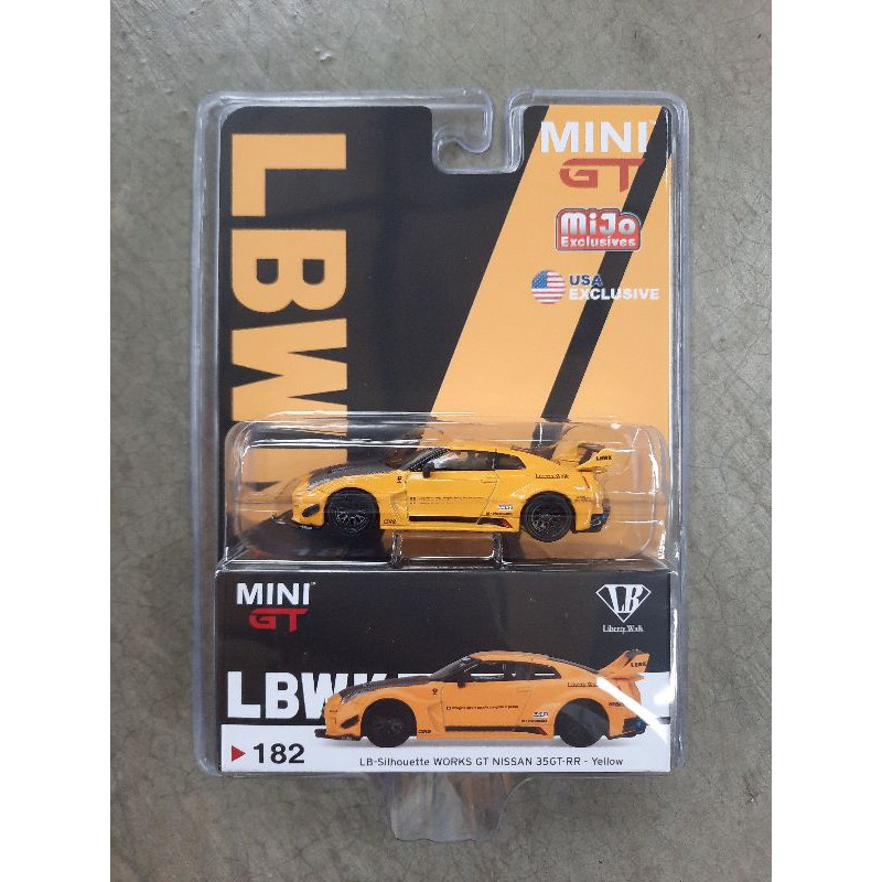 1/64 Mini GT #182 LB Silhouette Works Nissan 35GT-RR (Yellow