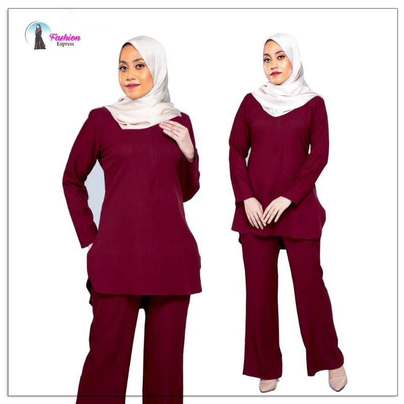 Muslimah Suit Blouse Seluae Set Warda (S-XXL) | Shopee Malaysia