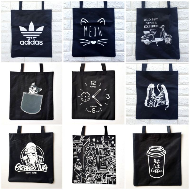 Totebag Screen Printing Material Bag/College Bag/Screen
