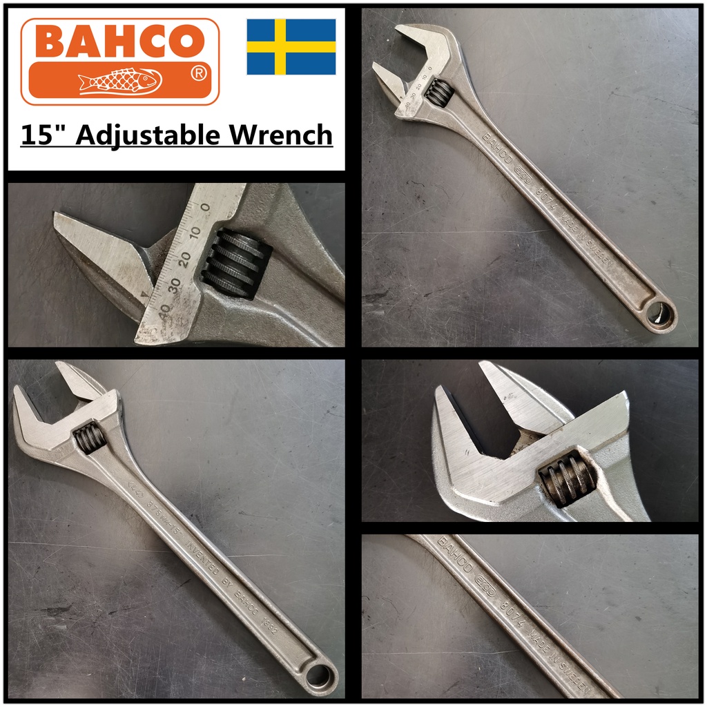 Bahco 15 deals inch adjustable spanner