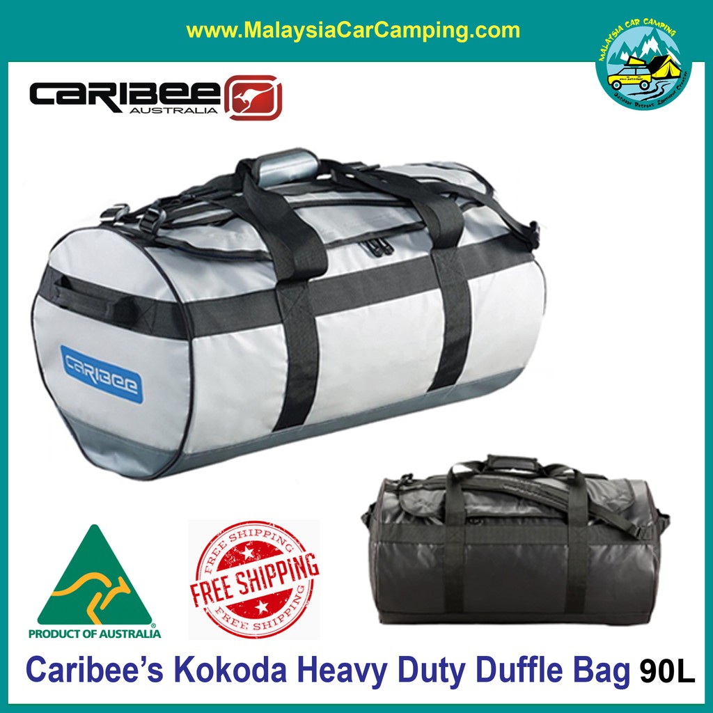 Caribee Kokoda 90L Travel Bag Heavy Duty Waterproof Duffle Bag