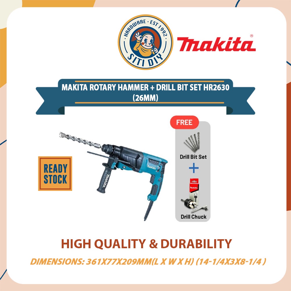 Makita hr2630 drill bits hot sale