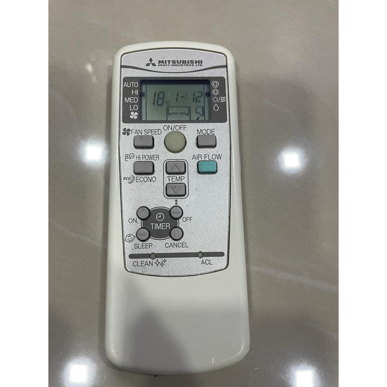 Used Original Remote Control For MITSUBISHI Air Conditioner RKX502A001B ...