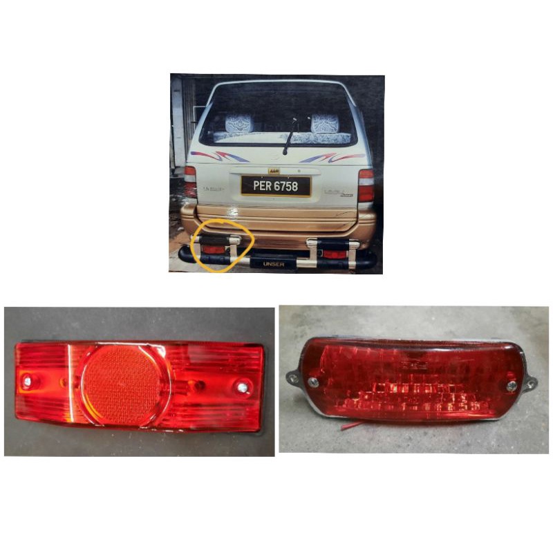Rear bumper bar belakang brake light for Unser, Kembara, Kenari DLM