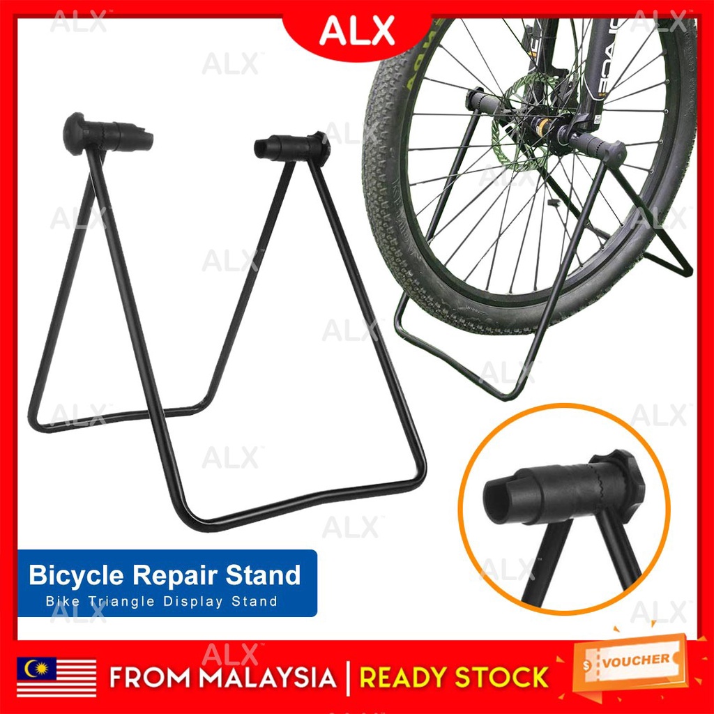 ALX Bicycle Repair Stand Bike Triangle Rack Display U Holder Rack Bike ...