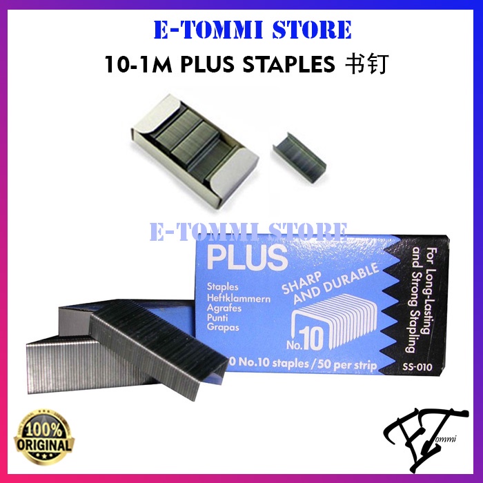 10-1M PLUS STAPLES (1 SMALL BOX) | Shopee Malaysia