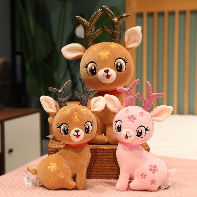 Handmade Sika Deer Plush Stuffed Toy Unique And One-of-a-kind Gift For ...