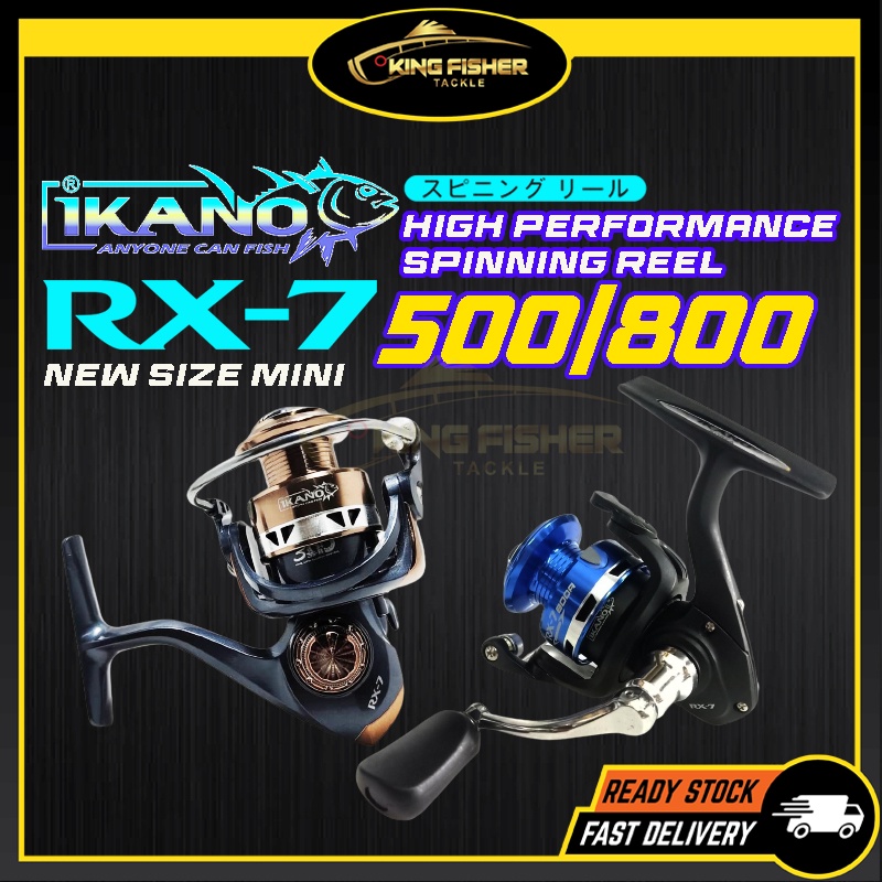KFT IKANO RX-7 500A / 800A Spinning Reel Mesin Udang Mesen Udang Ultra  Light Reel Ultralight Spining Reel