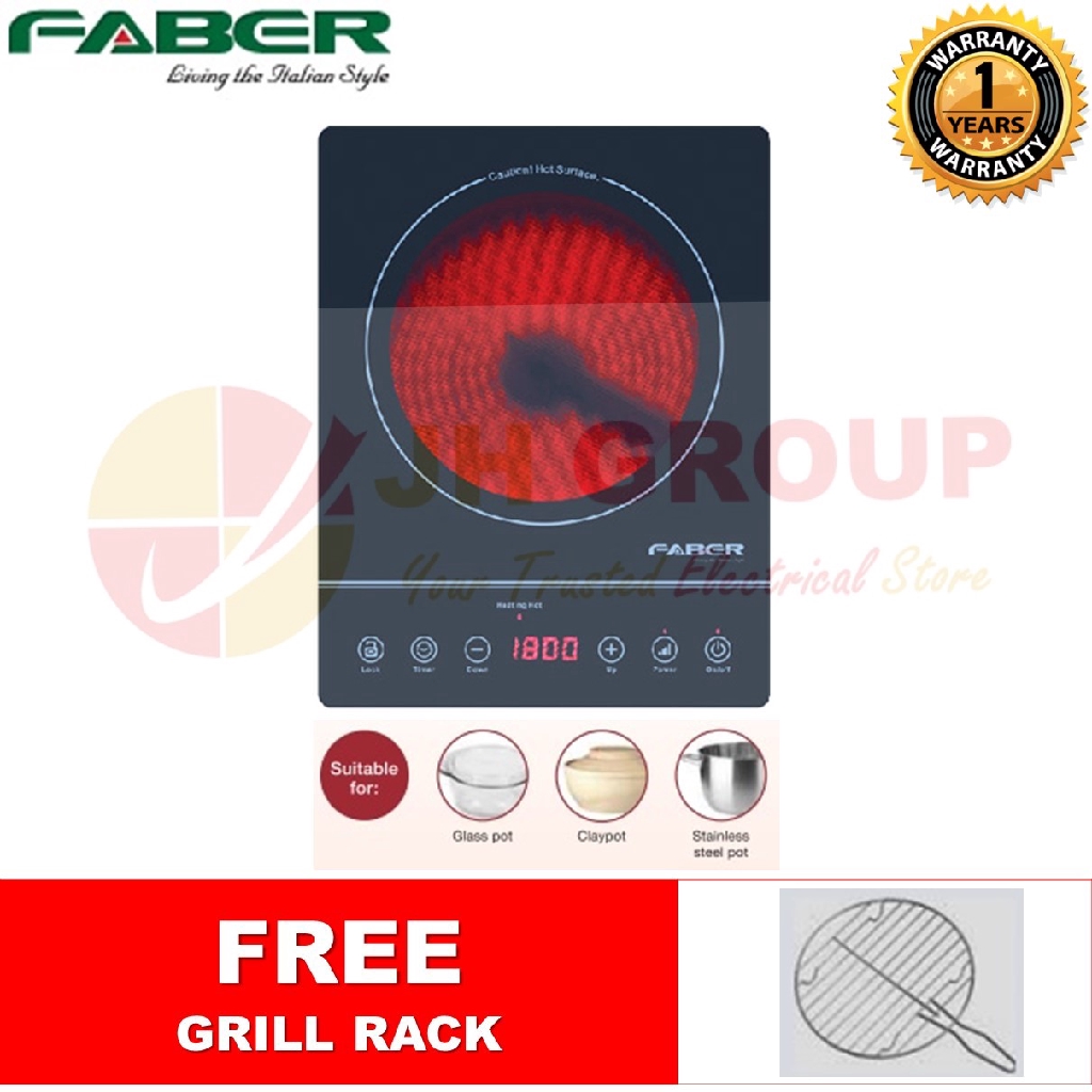 Elba 2000W Ceramic Cooker ECCJ2015(BK)/Faber FCC FORNELLO 2000