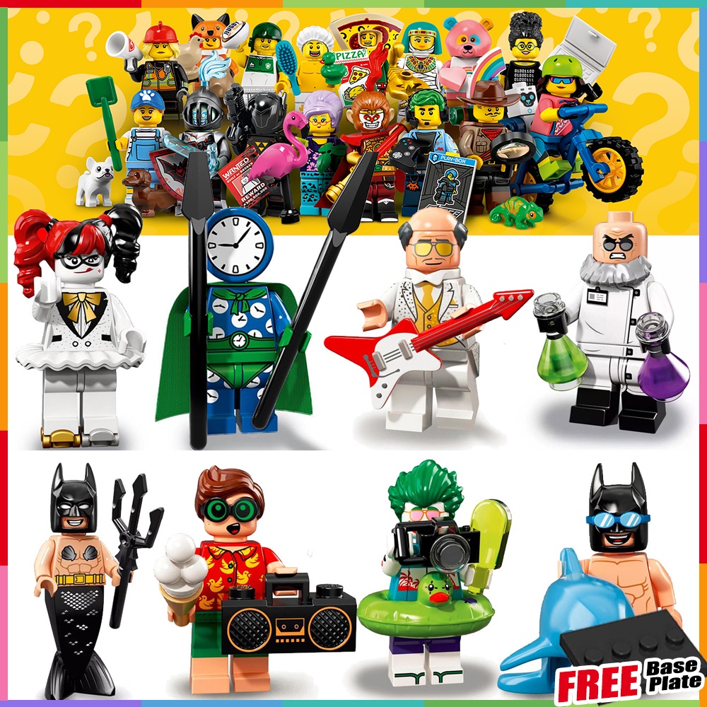 Harley Quinn Minifigures King of The Bell Mermaid Batman Joker Dr. Hugo ...