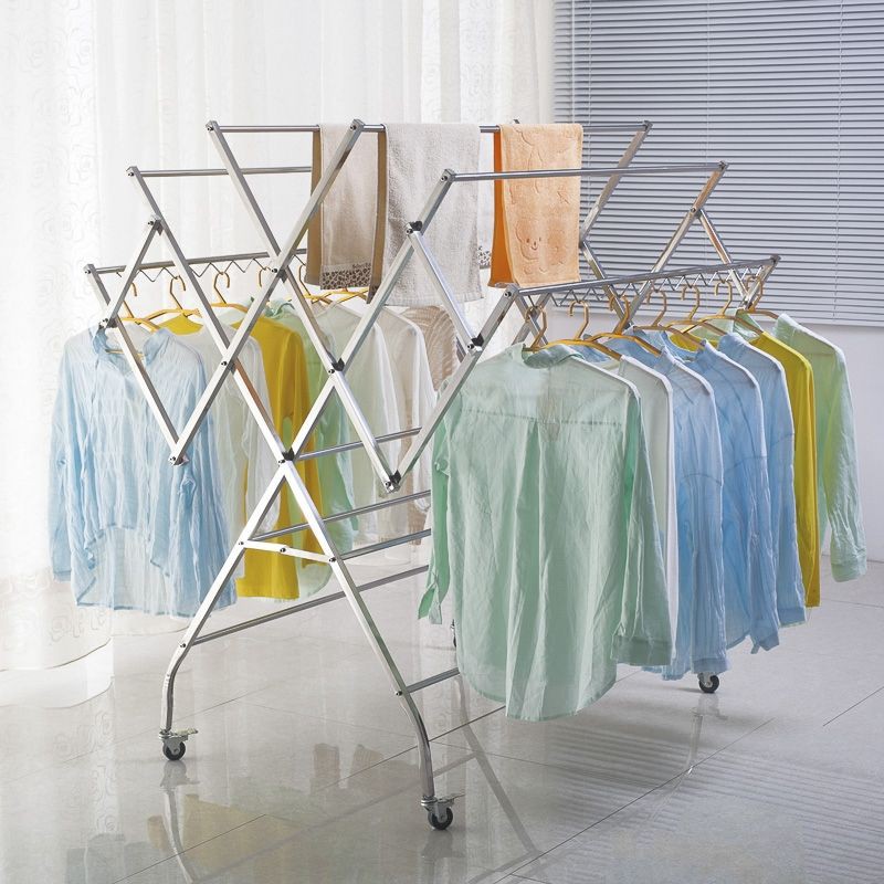 KT WARE W Type Stainless Steel Clothes Hanger Drying Rack Penyidai baju hanger baju ampaian baju rak sidai baju Shopee Malaysia