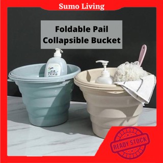 10L Collapsible Bucket with Collapsible Stand for Gold Prospecting