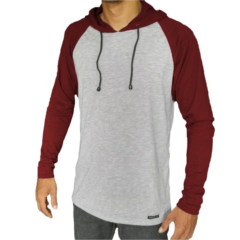 Long sleeve raglan Hoodie t-shirt | Shopee Malaysia