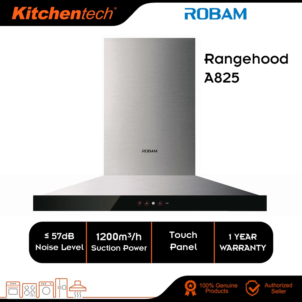Robam A825 Crossover Series Range Hood 2010m³/hr Power Suction | Shopee ...
