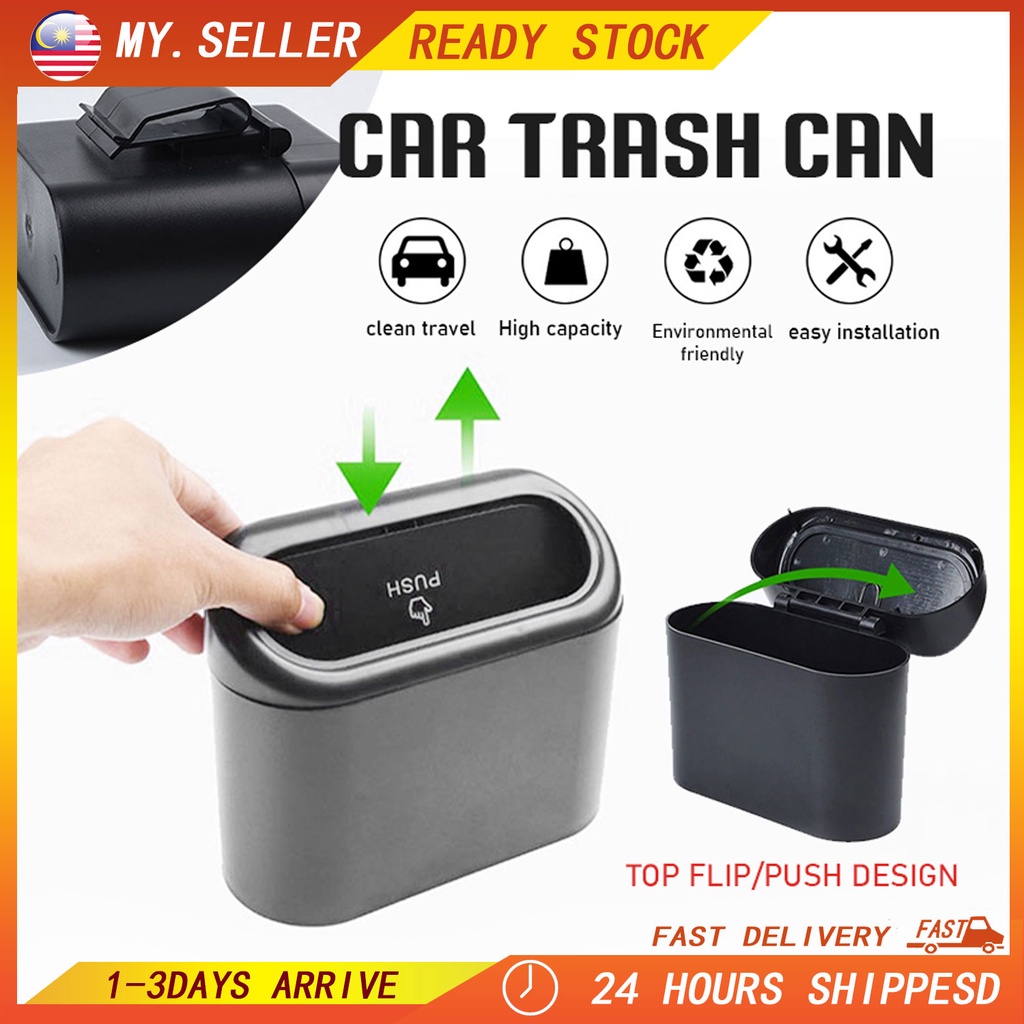 Car Rubbish Bin Trash Bin Universal Dustbin Car Trash Can Mini Car Dust
