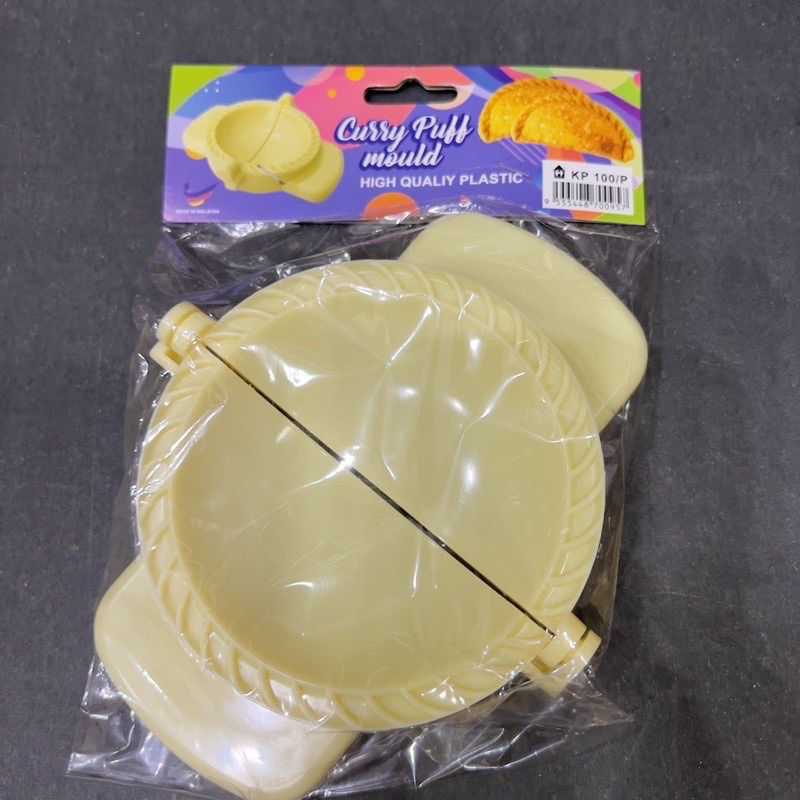 Acuan Karipap Curry Puff Putih Kelim Cantik Plastic Curry Puff Mould S ...