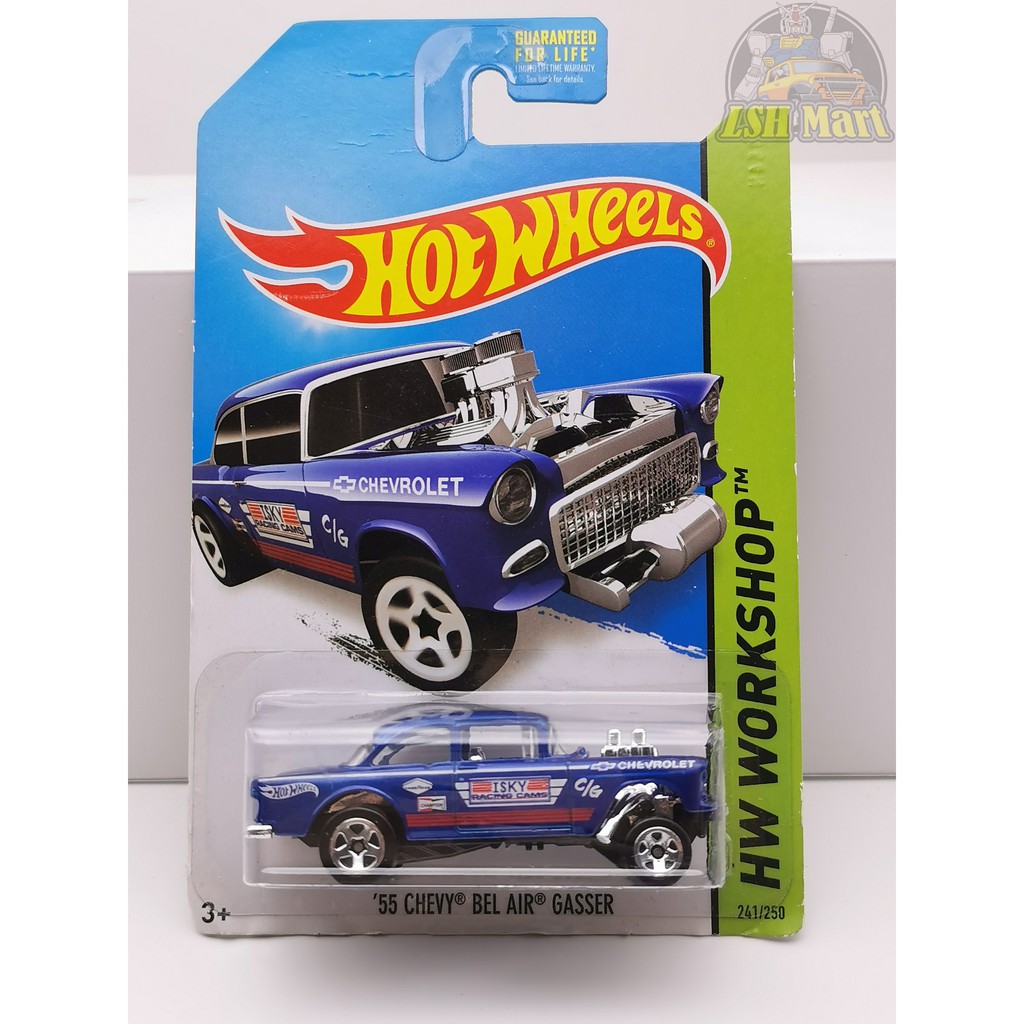 Hot Wheels '55 Chevy Bel Air Gasser - Blue - Not Mint | Shopee Malaysia