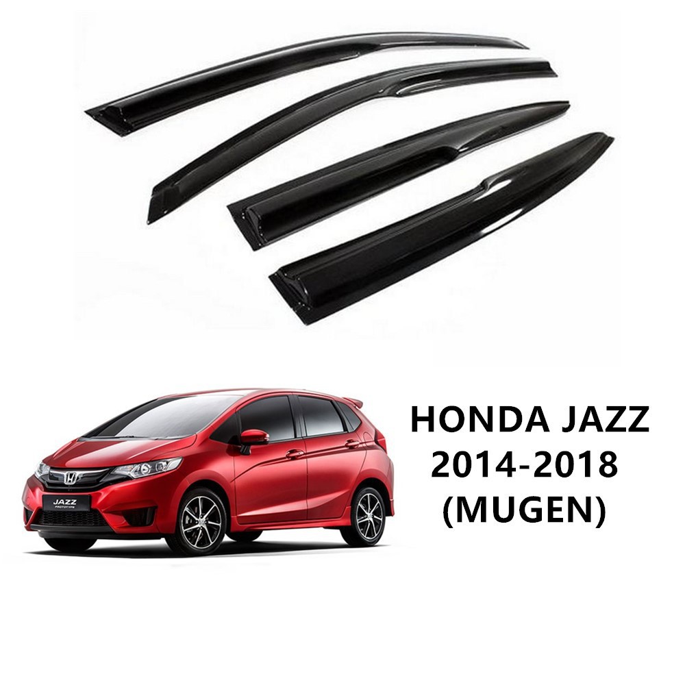 Mugen Air Press Window Door Visor Wind Deflector For HONDA JAZZ 20142020 Shopee Malaysia