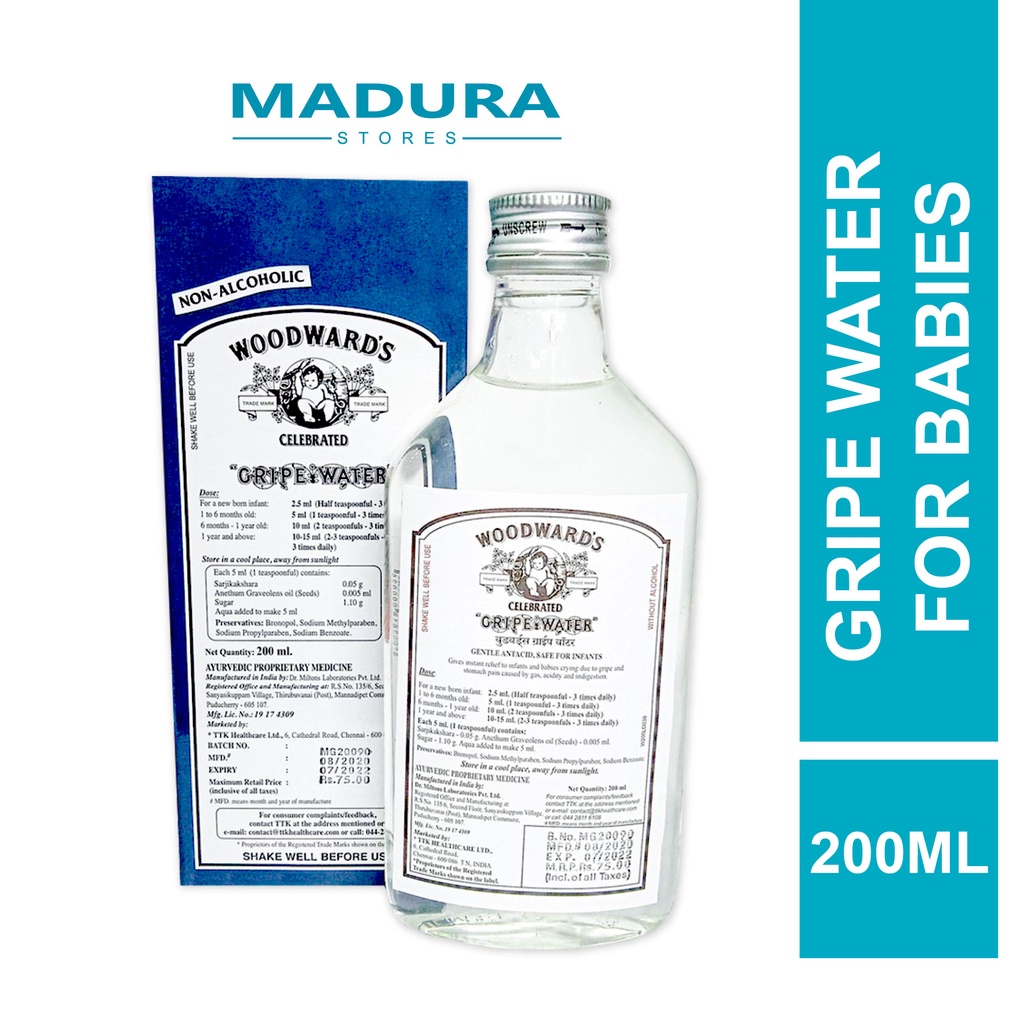 Woodwards gripe best sale water contents