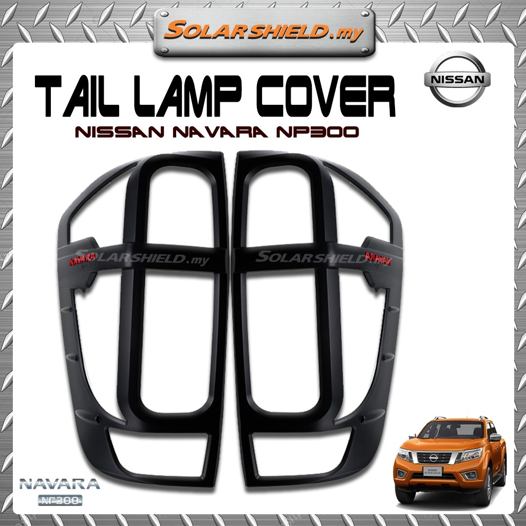 Nissan Navara NP300 2015-2020 Tail Lamp Cover With Red Wording (2pcs ...