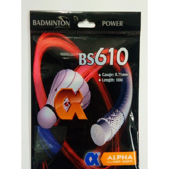 (Original) Alpha Badminton String BS610 (Colour Randomly Pick) | Shopee ...