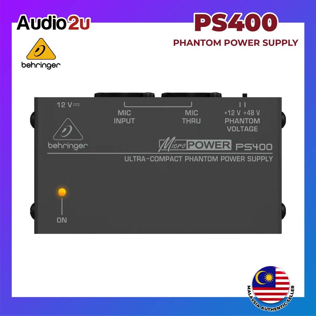 Behringer MicroPower PS400 1 Channel Ultra Compact Phantom Power Supply
