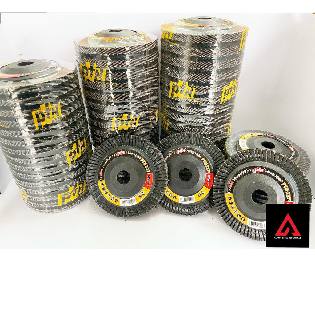 PTN 4'' 5 Piece/15 Piece GRINDER FLAP DISC 227/127/427 GRIT P40 ,60