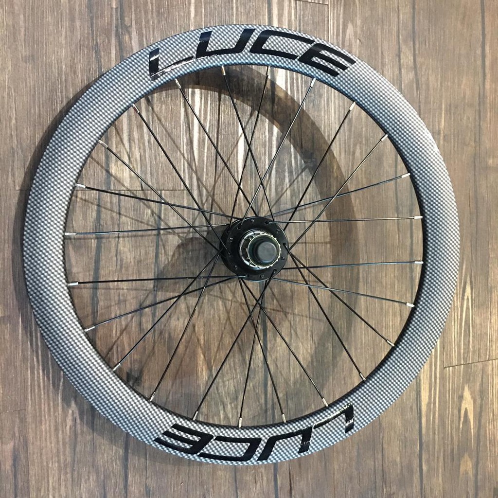 LUCE FREE SHIPPING Wheelset Wheel set 20 inch 451 Carbon Coated Rim Folding Bike Bicycle Basikal Lipat Shopee Malaysia