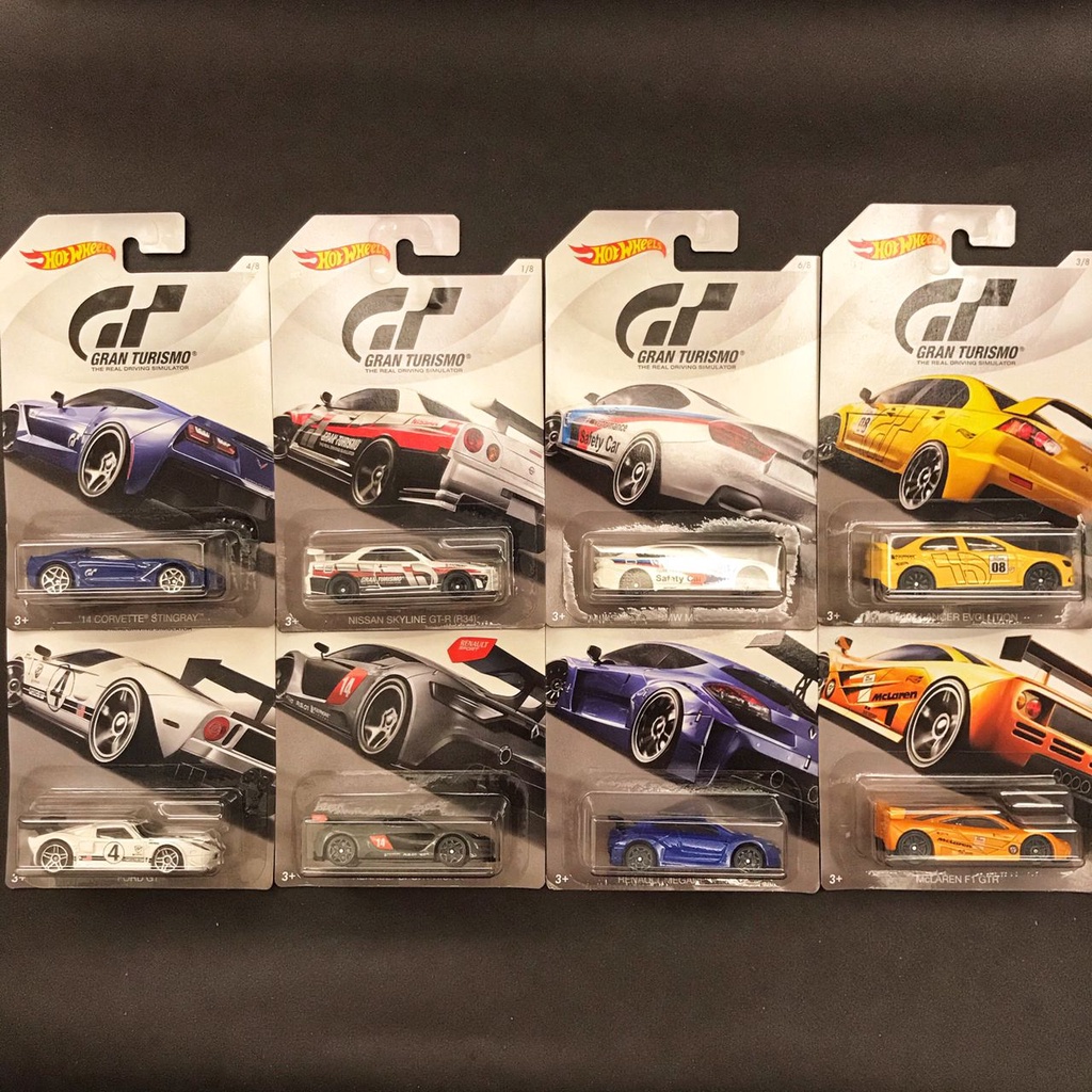 Hot Wheels Gran Turismo Set Of 8 Nissan Skyline Gtr R34 