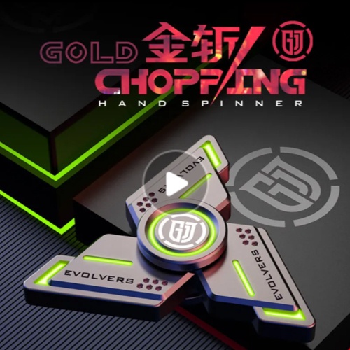 Pack Pop Fidget Spinner 3pcs Simple Sensory Metal-Looking Plastic Gold