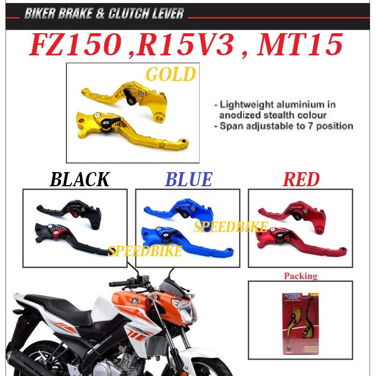 TST FZ150 R15 V3 MT15 LEVER SET TST (CLUTCH & BRAKE LEVER) Shopee