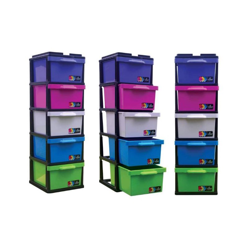 [AppleLady] 5 Tier Plastic Drawer / Plastic / Storage