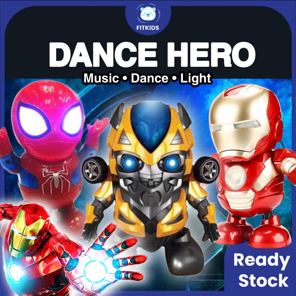 Iron man store dancing light robot