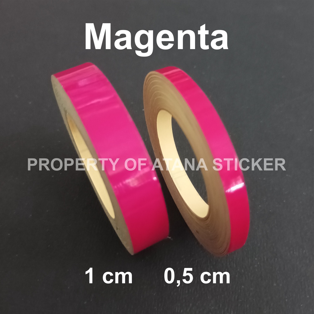 MERAH Sticker List Rims Body Motorcycle Matic Car Magenta Pink Pink Lis ...