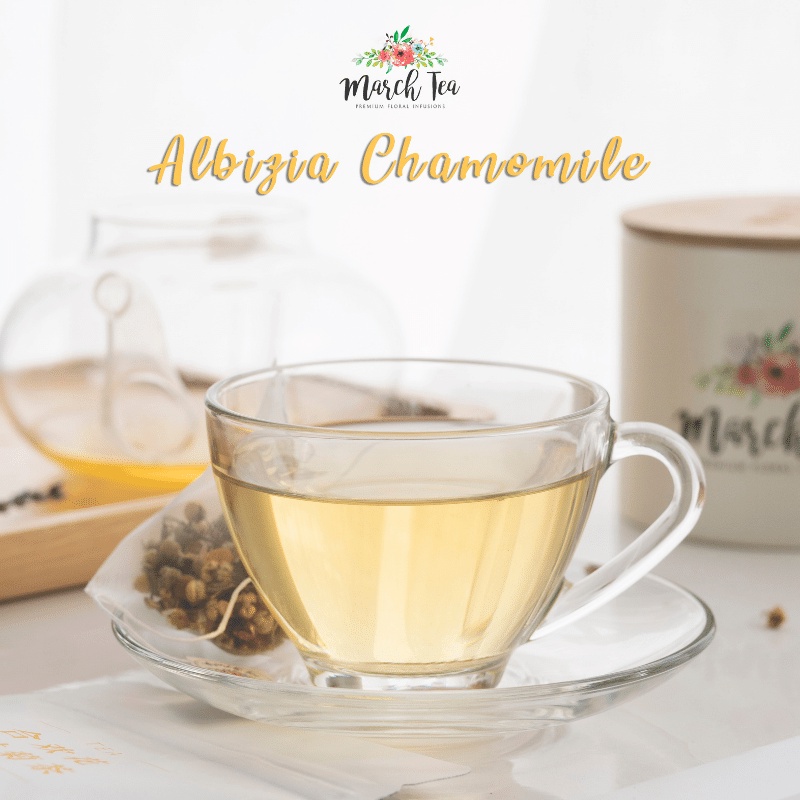[March Tea] PREMIUM FLORAL INFUSIONS Albizia Chamomile Tea x 10 sachets ...