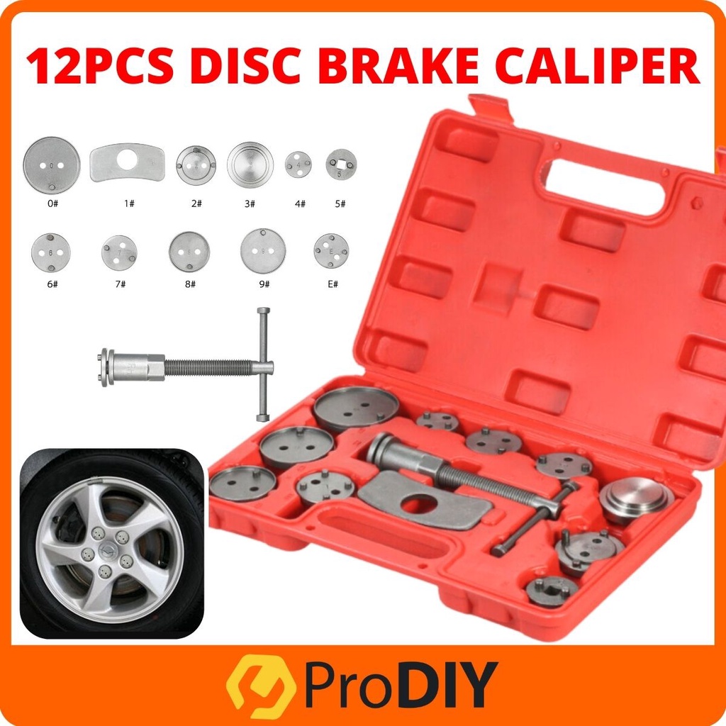 12PCS Disc Brake Caliper Piston Rewind Tool Car Repairing Hand Rewind