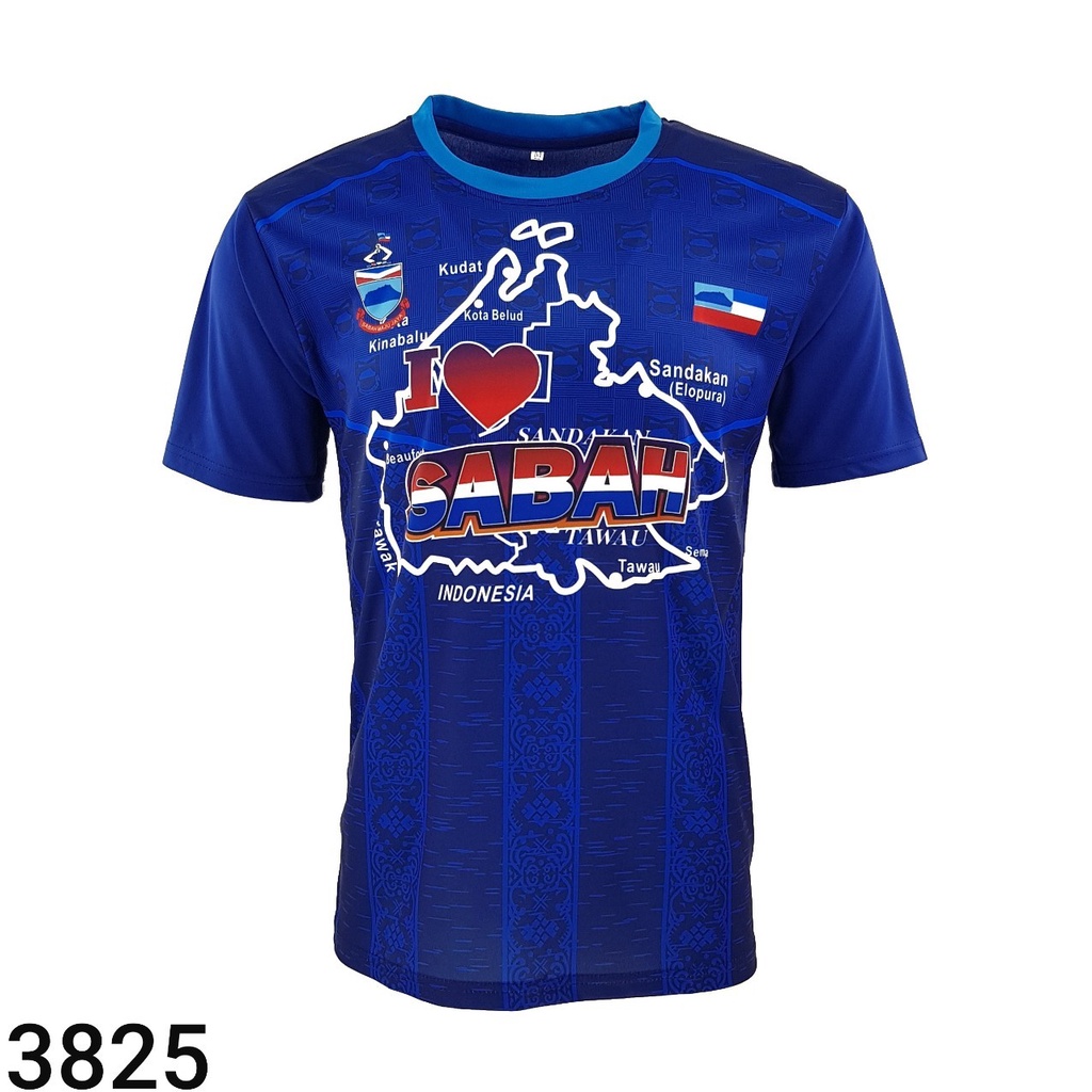 T Shirt Sabahan Batik Jersey Material Baju T Shirt Batik Sabahan