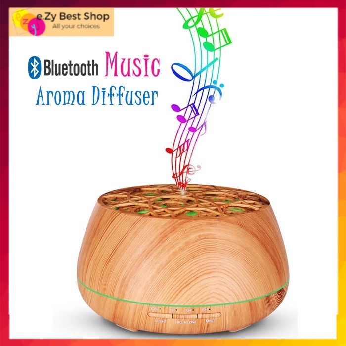 (READY STOCK) Ultrasonic Bluetooth Music Aroma Diffuser Air Diffuser ...