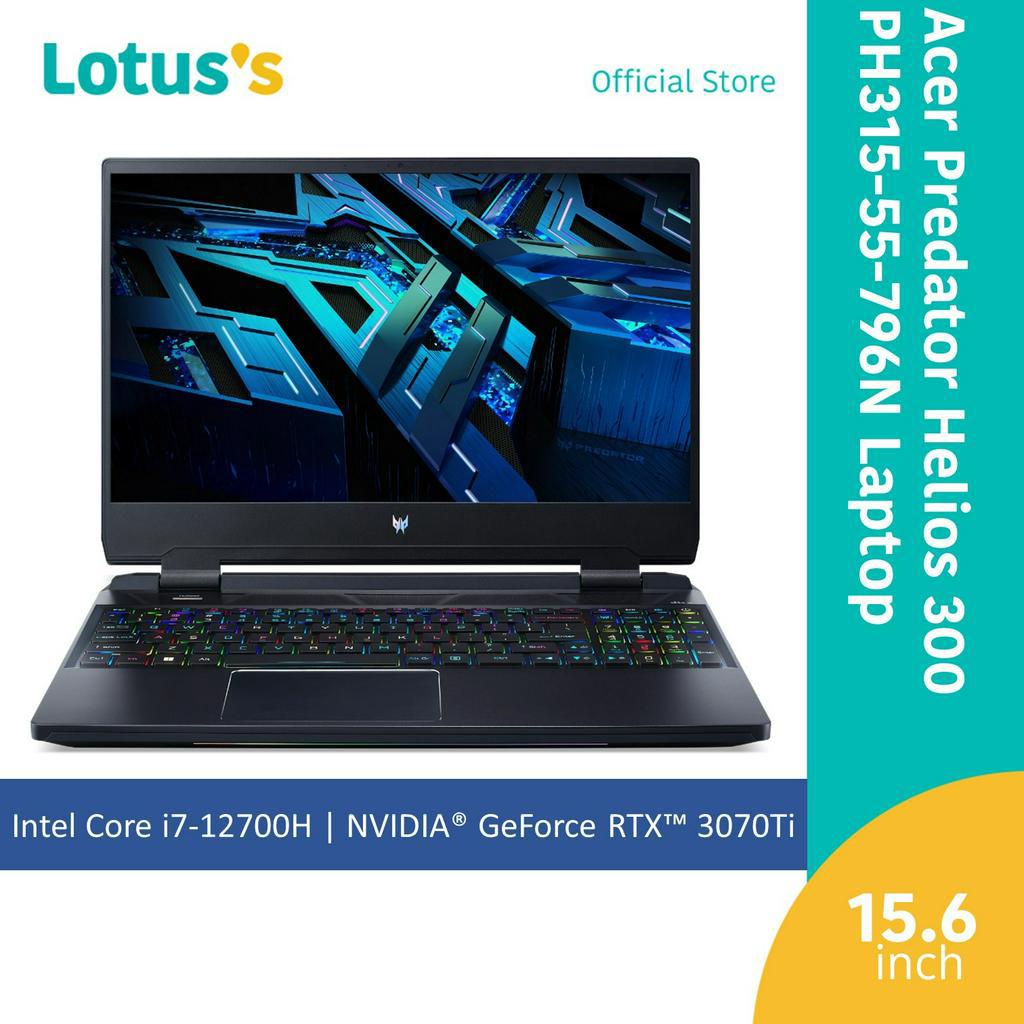 Acer Predator Helios 300 PH315-55-796N Laptop (i7-12700H,32GB,2TB,NV ...