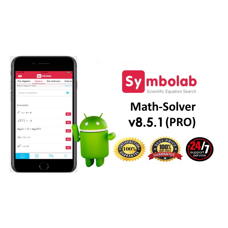 (Android) Symbolab - Math Solver V8.5.1 (PRO) | Shopee Malaysia