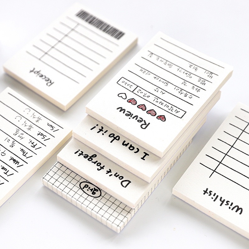 Simple Ins Style Memo Pad Wishlist Note To-Do List(50 sheets) | Shopee ...