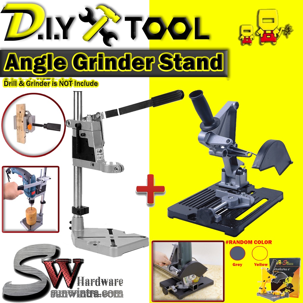 SW Hardware COMBO SET 4" ANGLE GRINDER STAND AND DRILL STAND Shopee