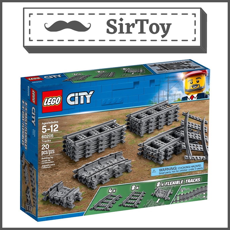 LEGO City 60205 Tracks (20 Pieces) | Shopee Malaysia
