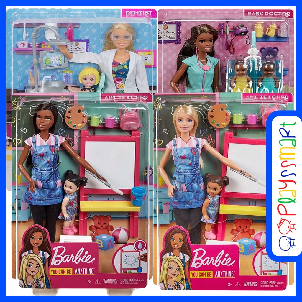 Set De Barbie Maestra De Arte Accesorios Dhb63 America