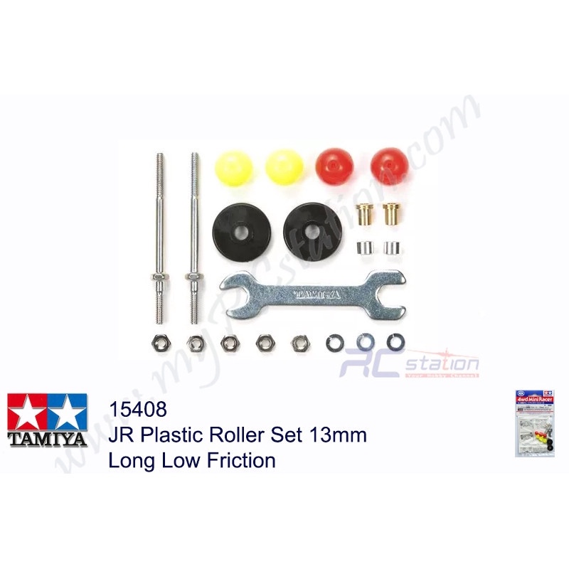 JR PRO Low Friction Roller Set TAM15381 – 0,8 X 13,3 X 8 Cm, Satz Mit Rollen Für Geringen Widerstand