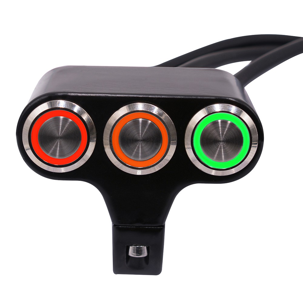 Motorcycle Switch 22mm Handlebar Mount Switches Headlight Hazard Brake ...