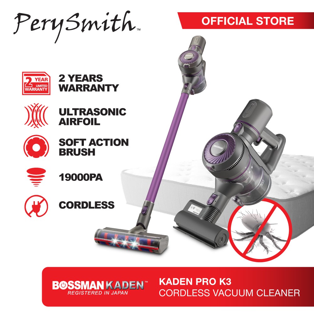 PerySmith Cordless Vacuum Cleaner X Bossman Kaden PRO K3 / Vacuum ...